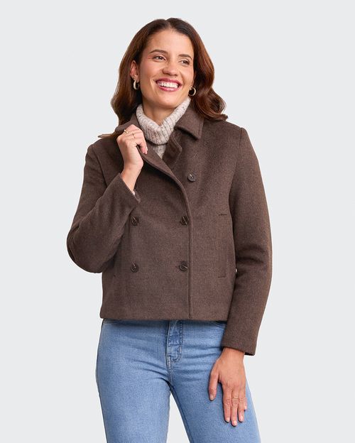 Blazer Mujer Corina Marron Chocolate