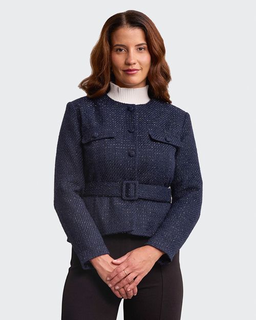 Blazer Mujer Tina Azul Mora