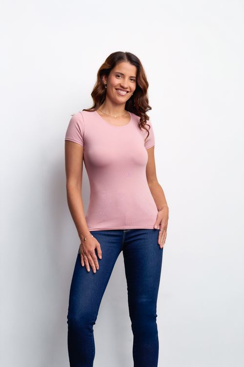 Polo Mujer Devora Core Rosa Bush