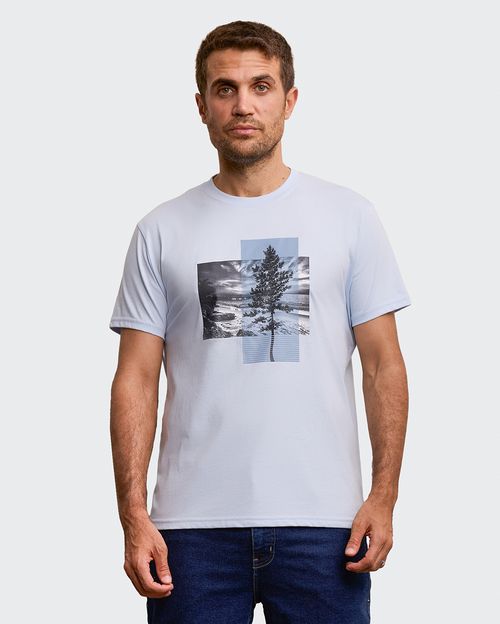 Polo Hombre Ronald Celeste Agua