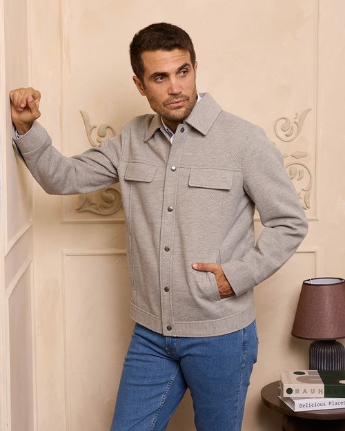 Casaca Hombre Francisco Gris Claro