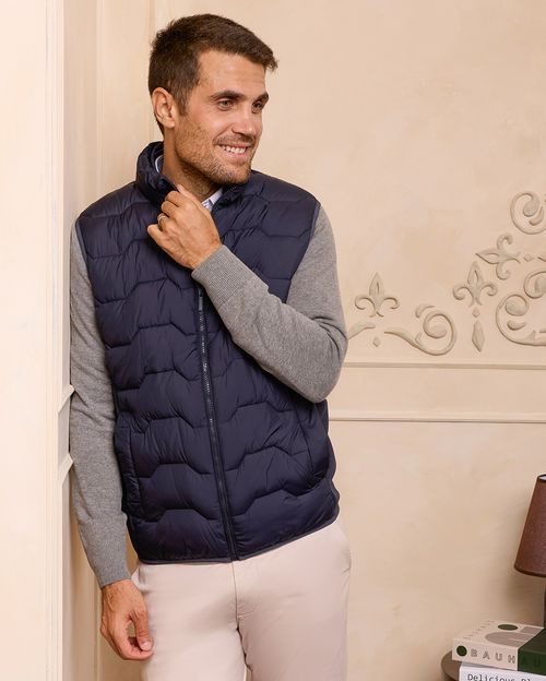 Chaleco Hombre Joaco Azul Oxford