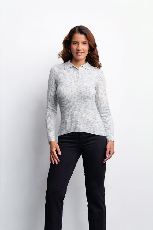 Chompa Mujer Zhira Celeste Royal