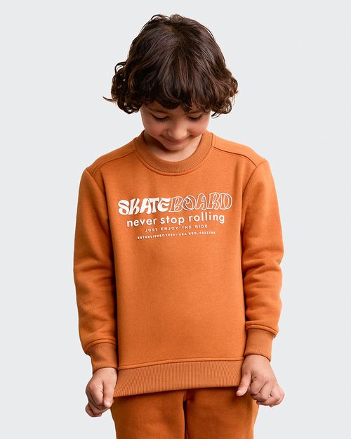 Polera Niño Franklin Marrón Siena