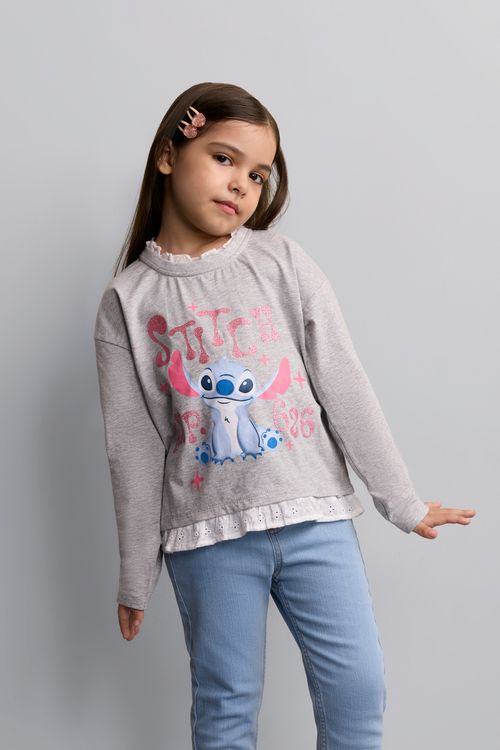 Polo Niña Cata Gris Melange