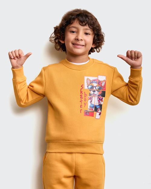 Polera Niño Franklin Mostaza Glow