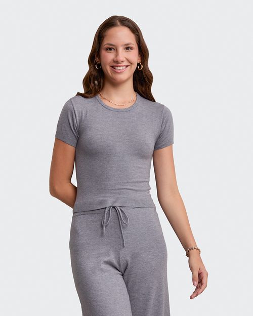 Polo Mujer Day Gris Noche