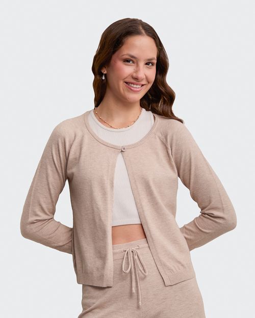 Chompa Mujer Dayla Beige Arena