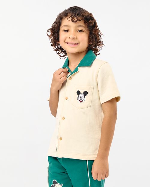 Camisa Niño Pablo Crema Pastel