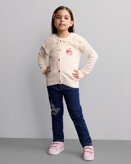 Chompa Niña Kendall Crema Angora