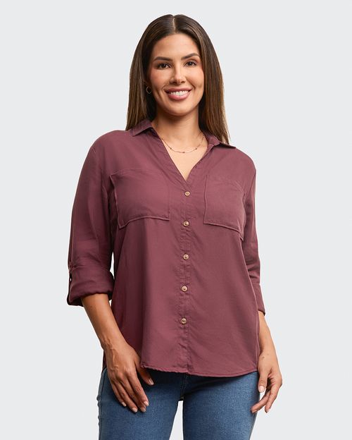 Blusa Mujer Miluska Borgoña