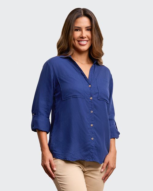 Blusa Mujer Miluska Azul Náutico