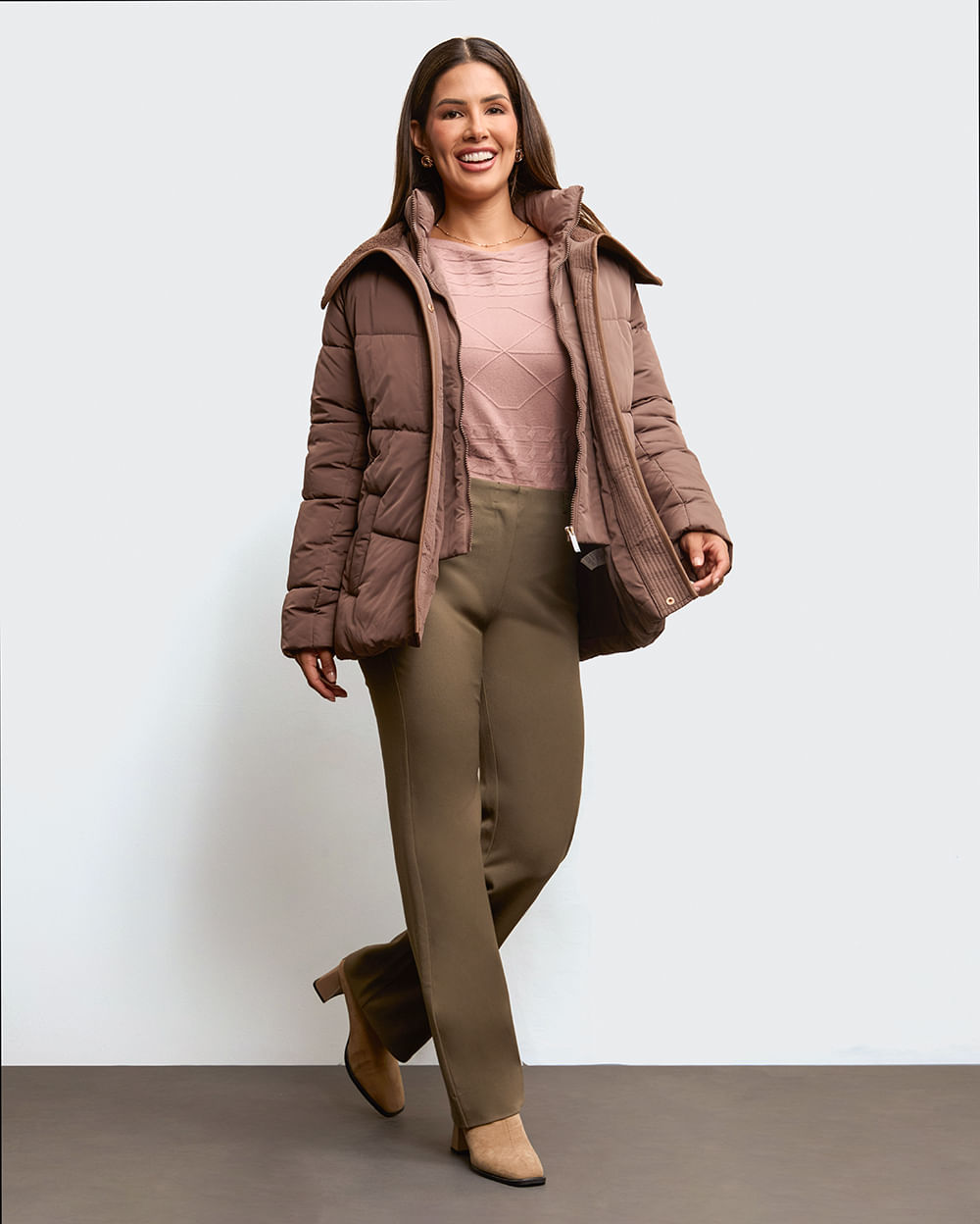 Casaca-Mujer-Zagreb-Marron-Claro-S
