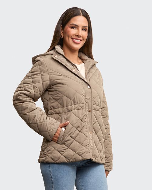 Casaca Mujer Croacia Verde Militar
