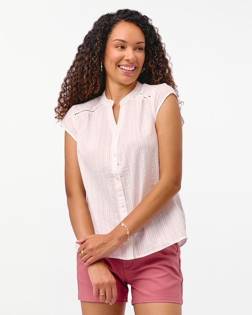 Blusa Mujer Cata Solid Coco