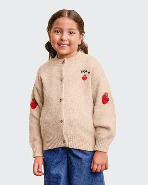 Chompa Niña Fatima Beige