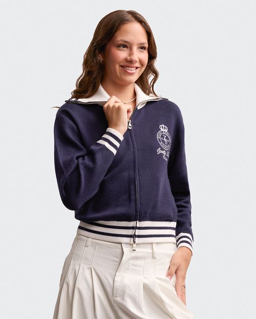 Casaca Mujer Dinara Azul Dutty