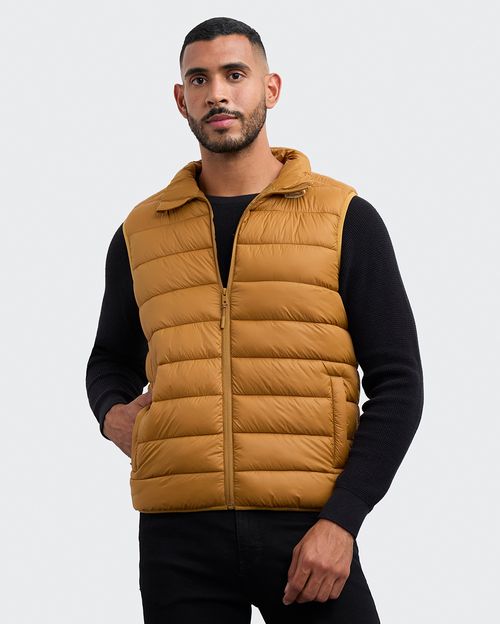 Chaleco Hombre Oscar Camel Pardo