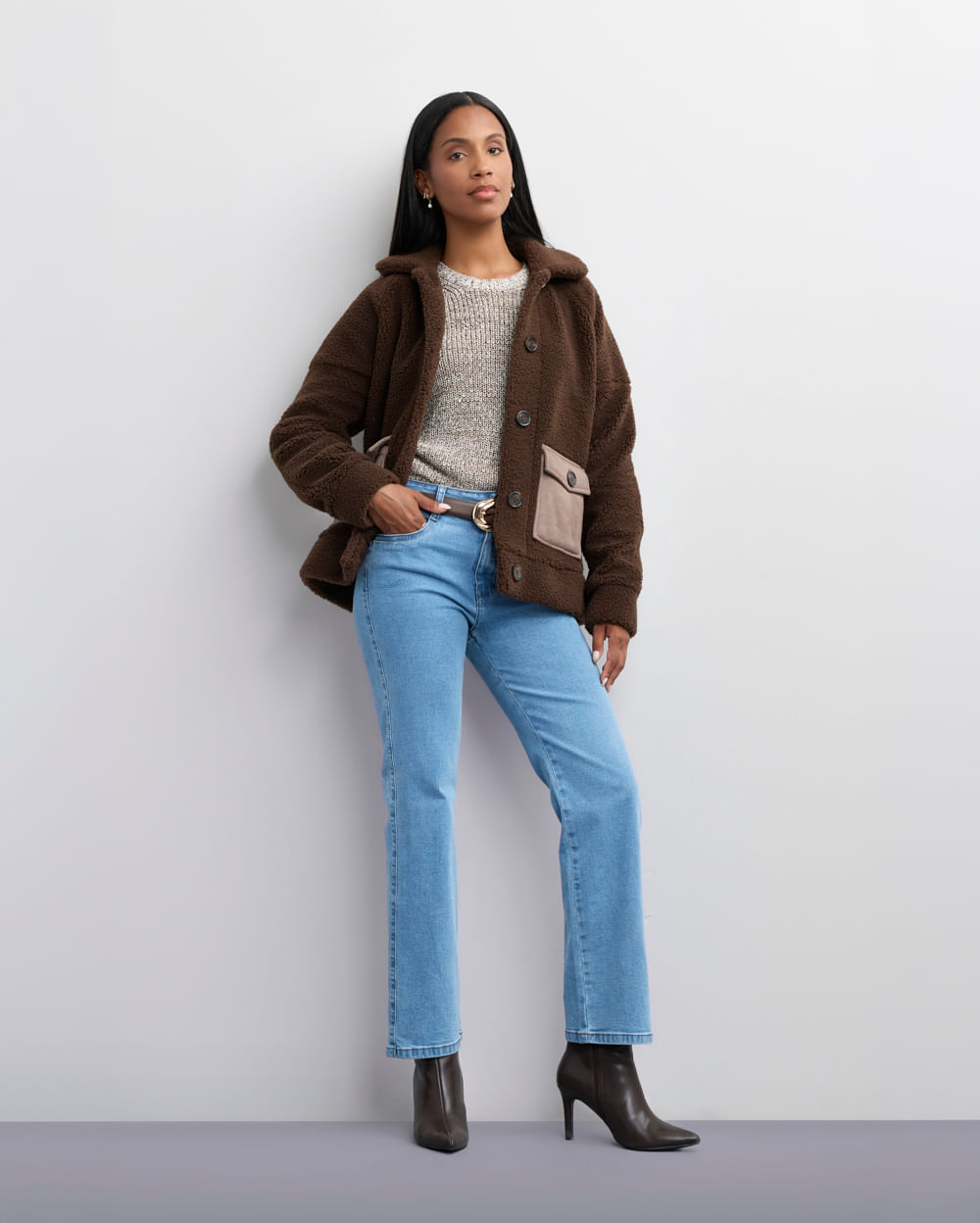 Casaca-Mujer-Lana-Marron-S