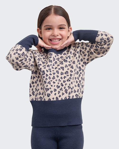 Chompa Niña Yoli Azul Sombra