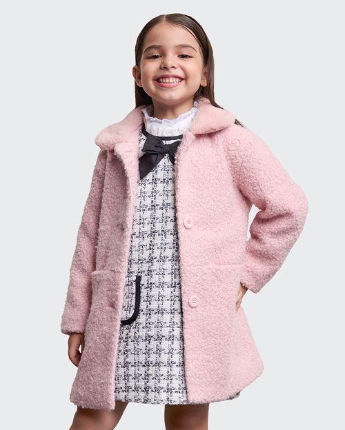 Abrigo Niña Violeta Rosado Silver