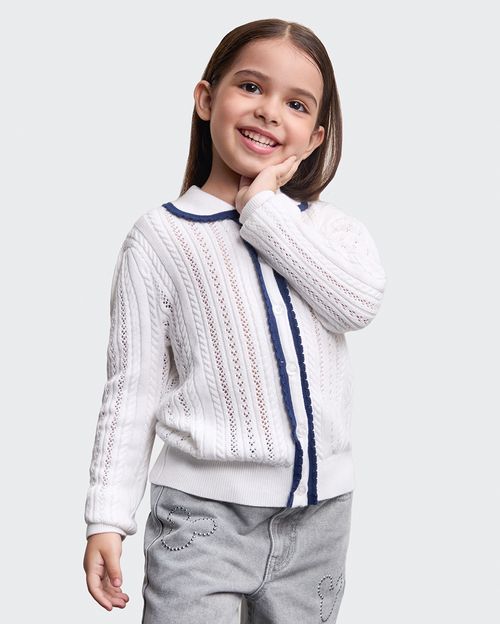 Chompa Niña Ines Blanco