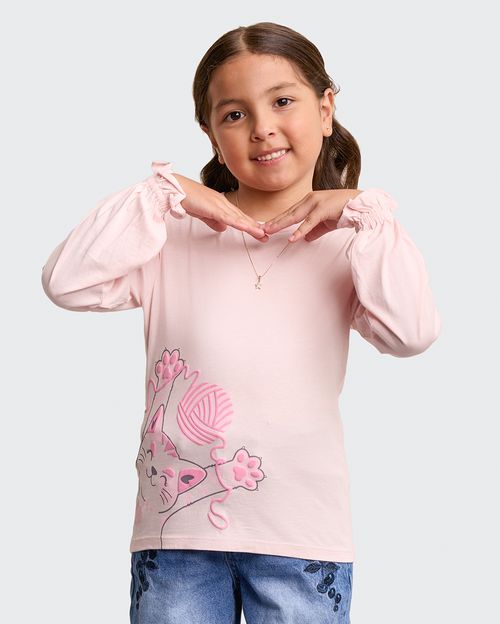 Polo Niña Mariamanda Rosado Wood