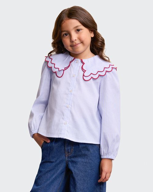 Blusa Niña Lilita Celeste