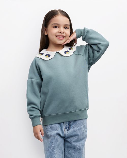 Polera Niña Miranda Verde Slate