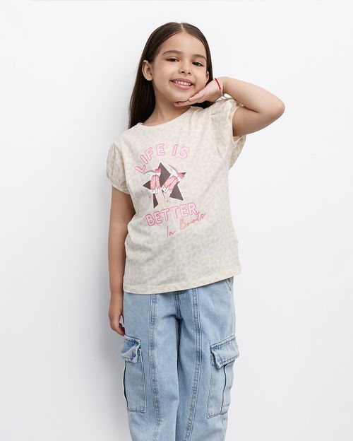Polo Niña Ariana Beige Crema