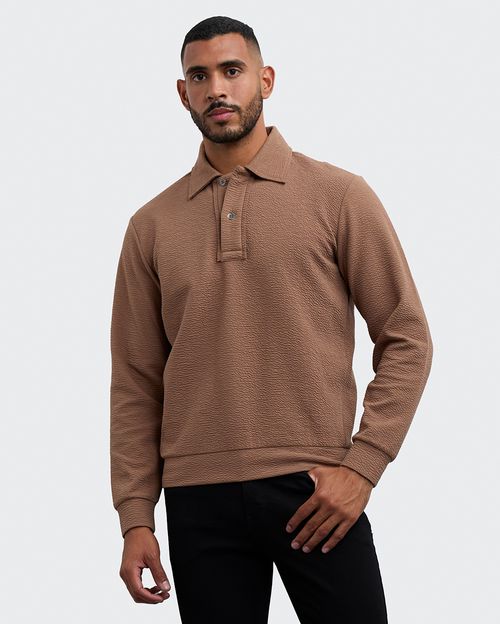 Polera Hombre Aaron Marron Cocoa