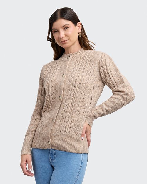 Capa Mujer Chloe Beige Camello