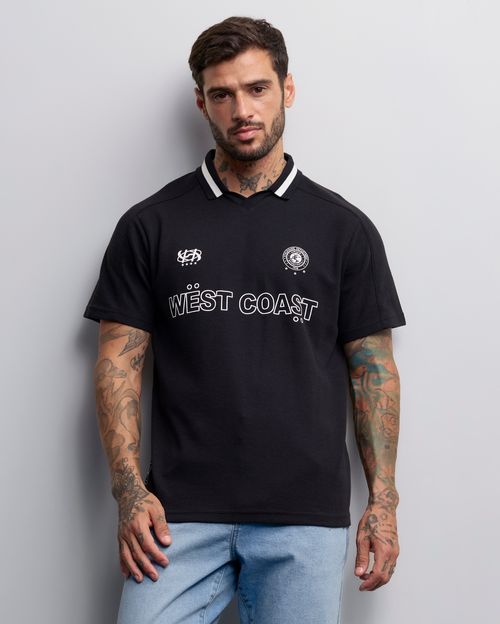 Polo Hombre Step Negro