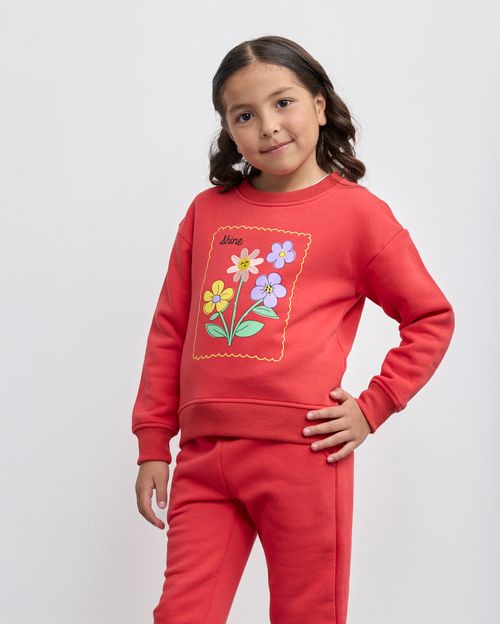 Polera Niña Francine Rojo
