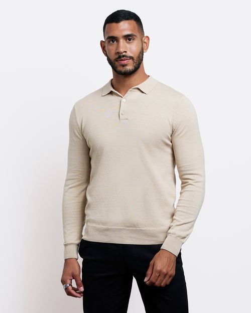 Chompa Hombre Luka Beige Melange