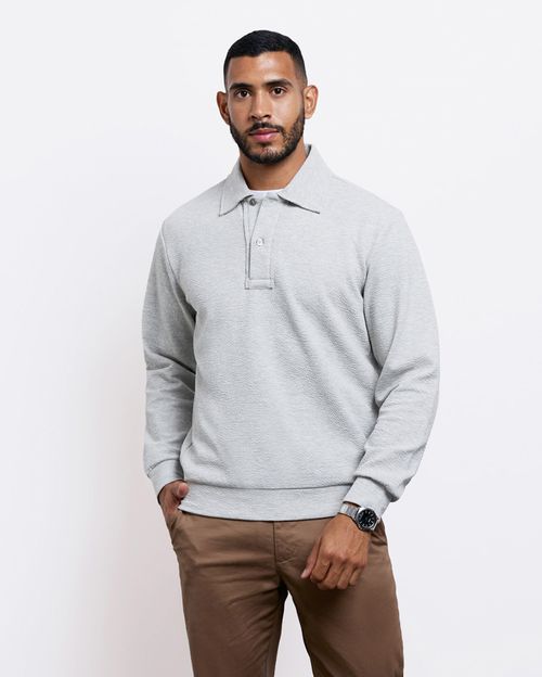 Polera Hombre Aaron Grey Fit Poly Htr
