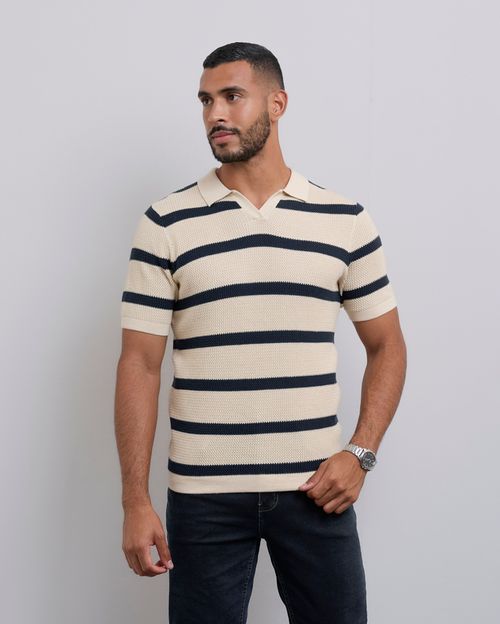 Polo Cuello Camisa Hombre Boris Beige Arena