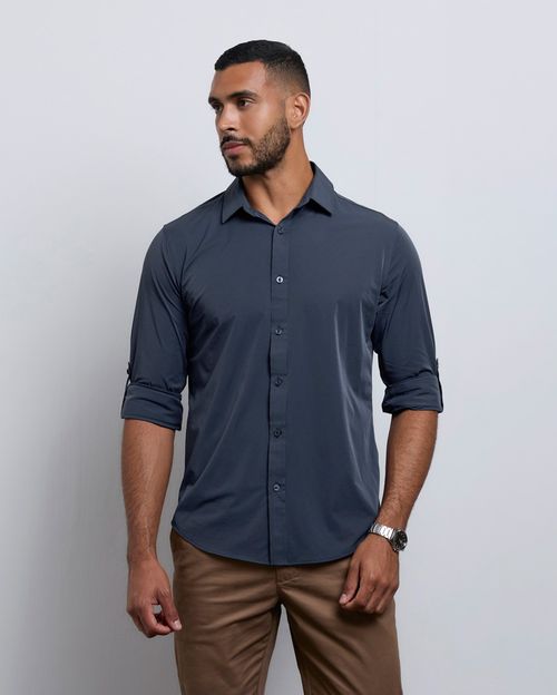 Camisa Hombre Azur Azul Dutty