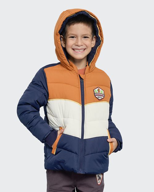 Casaca Niño Jordan Azul Nautico / Naranja Ochre