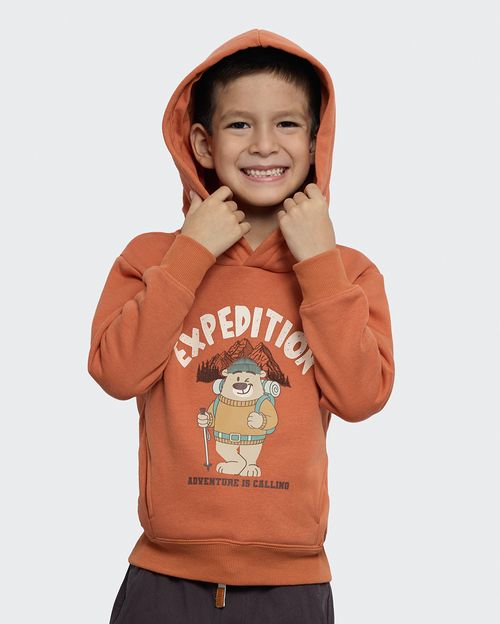 Polera Niño Everest Naranja Ochre
