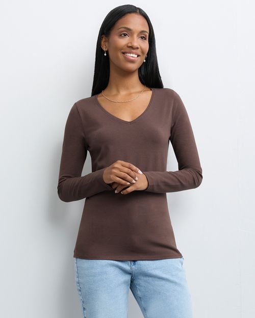 Polo Mujer Mariluna Core Marrón