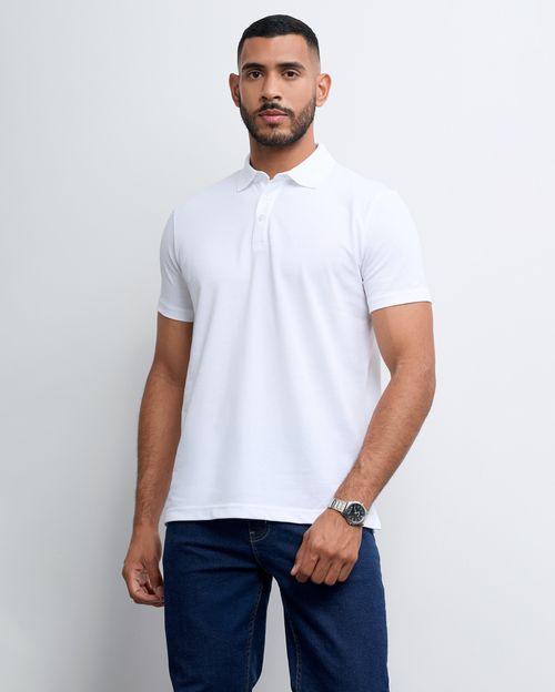 Polo Cuello Camisa Hombre Rey Blanco Optico