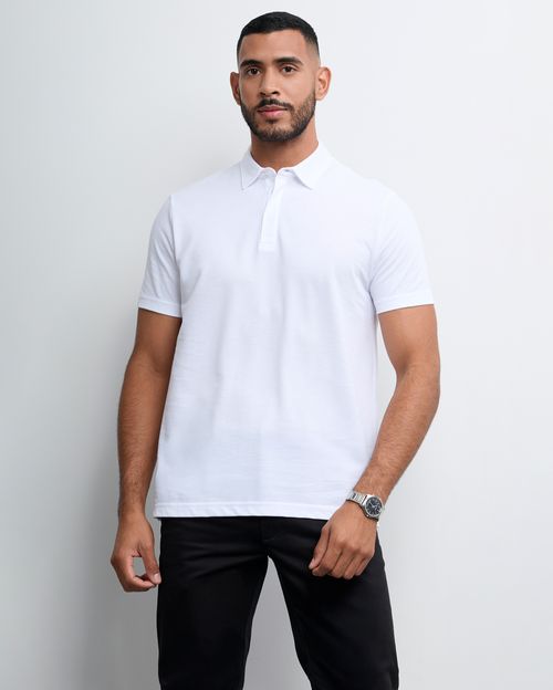 Polo Cuello Camisa Hombre Felix Blanco Optico