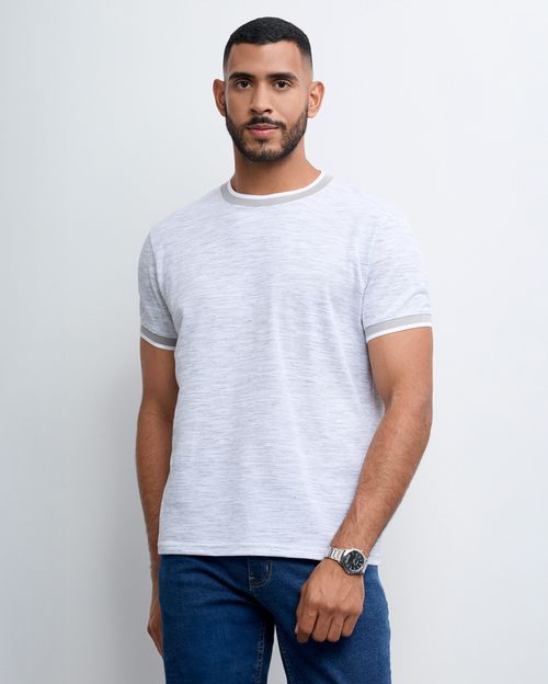 Polo Hombre Tom Grey Fit Poly Htr
