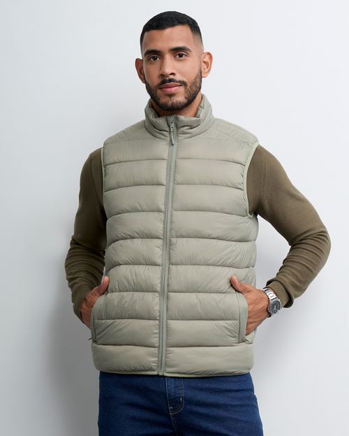 Chaleco Hombre Oscar Verde Empolvado