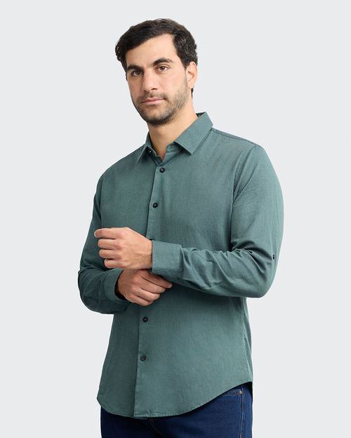 Camisa Hombre Abner Verde Botella
