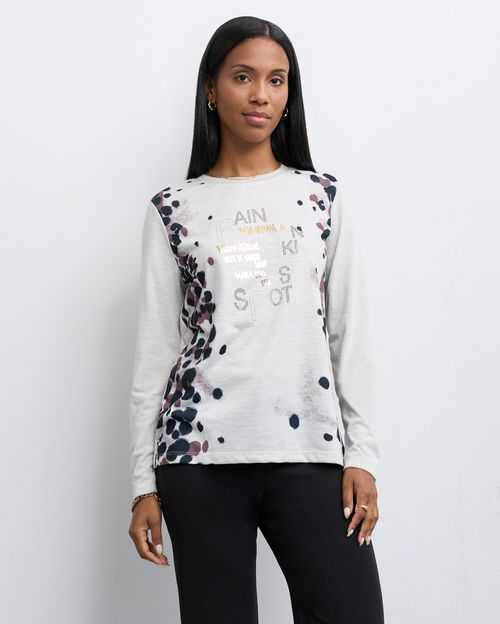 Polo Mujer Blanca Beige Natural