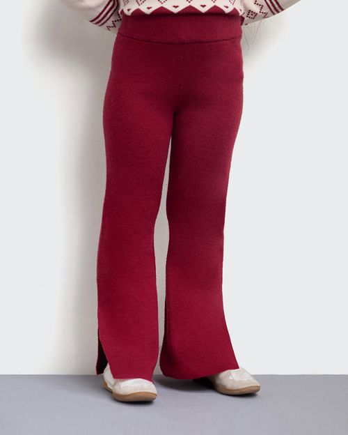 Pantalón Niña Yarin Guinda Burdeos