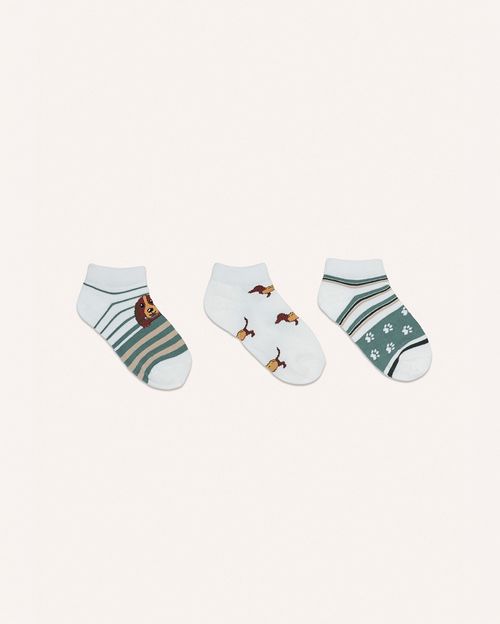 Calcetines Pack X3 Niño Milcar Marrón/verde/coco