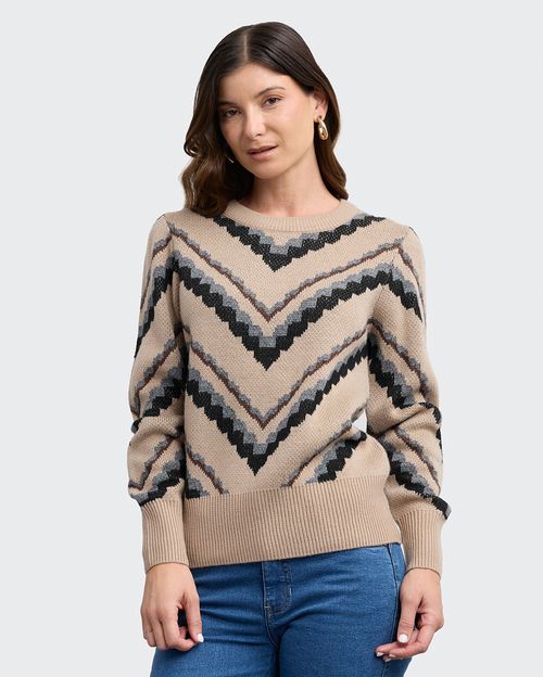 Chompa Mujer Hester Marron Cocoa